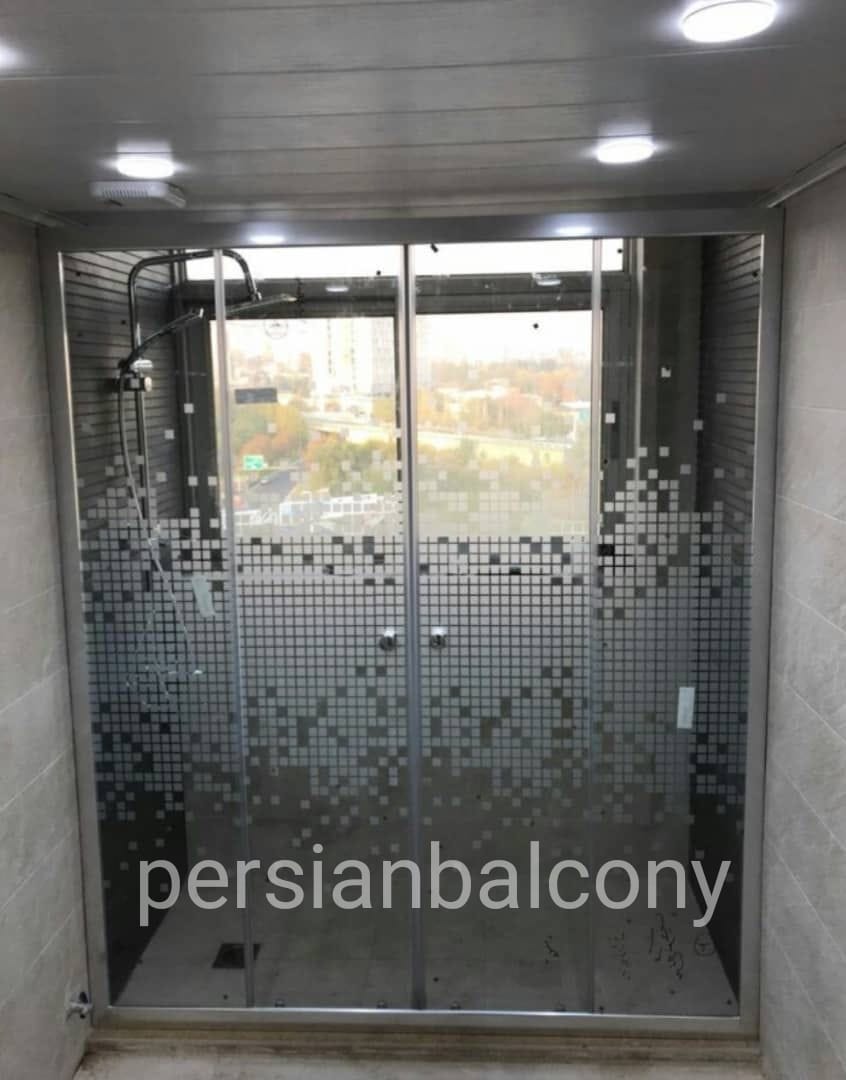 نمونه کار شیشه بالکن